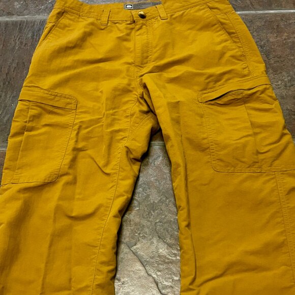 ~~REI Pants Mens Size 32X32 Brown 100% Nylon Cargo Lightweight Outdoor Hiking  * - Picture 2 of 5